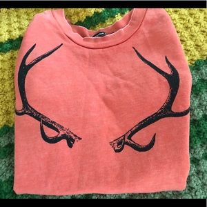 Mini and Maximus antler sweatshirt.